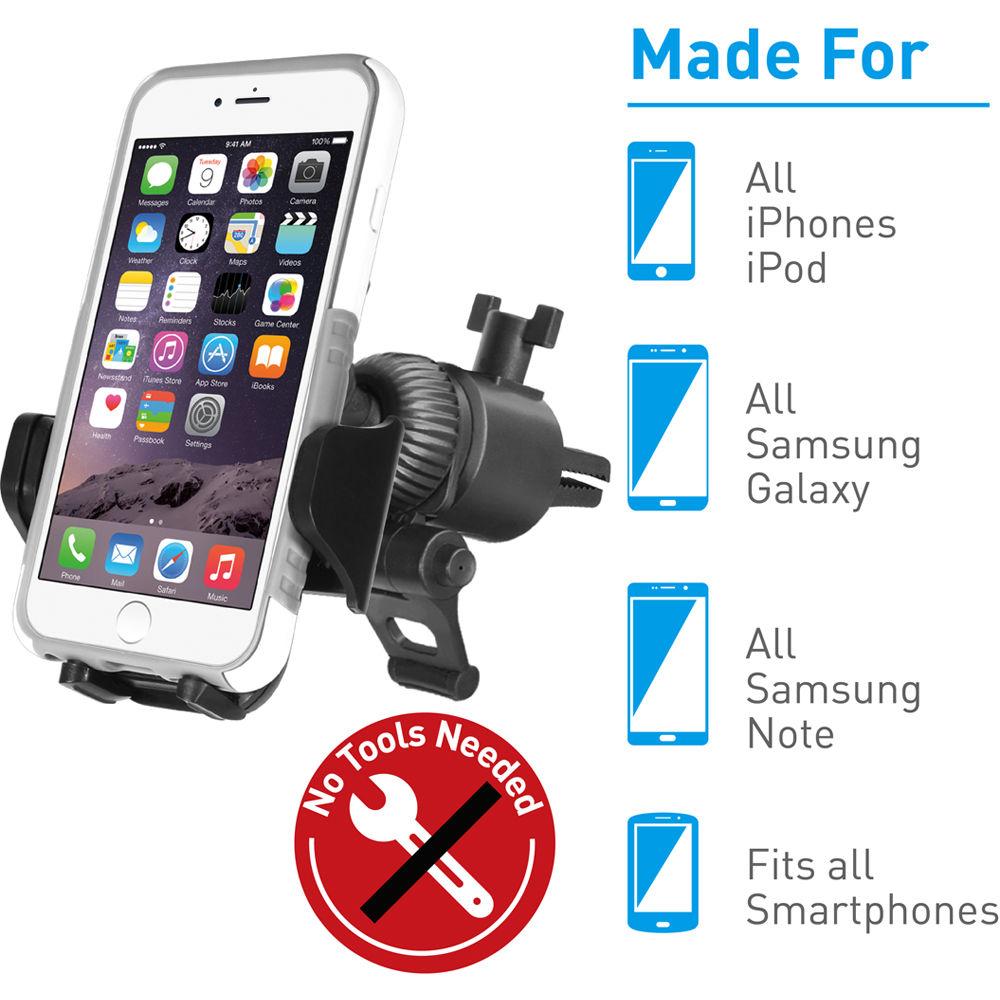 Macally Fully Adjustable Car Vent Mount for Smartphones and GPS, Macally, Fully, Adjustable, Car, Vent, Mount, Smartphones, GPS
