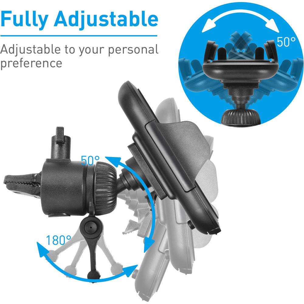 Macally Fully Adjustable Car Vent Mount for Smartphones and GPS