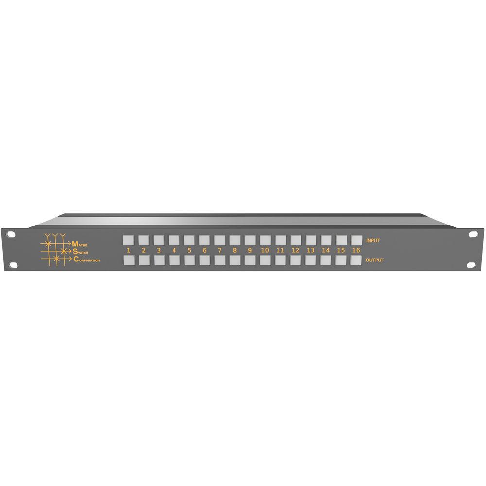 Matrix Switch 16 x 16 3G-SDI Video Router with Button Panel