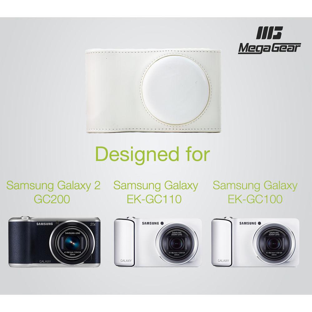 MegaGear Ever Ready PU Leather Camera Case with Strap for Samsung Galaxy Camera GC200, EK-GC110, or EK-GC100