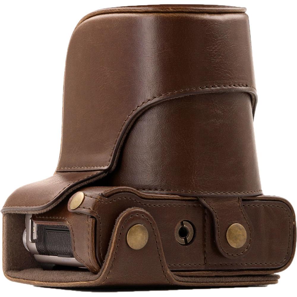 MegaGear Ever Ready PU Leather Case and Strap for Fujifilm X-A10