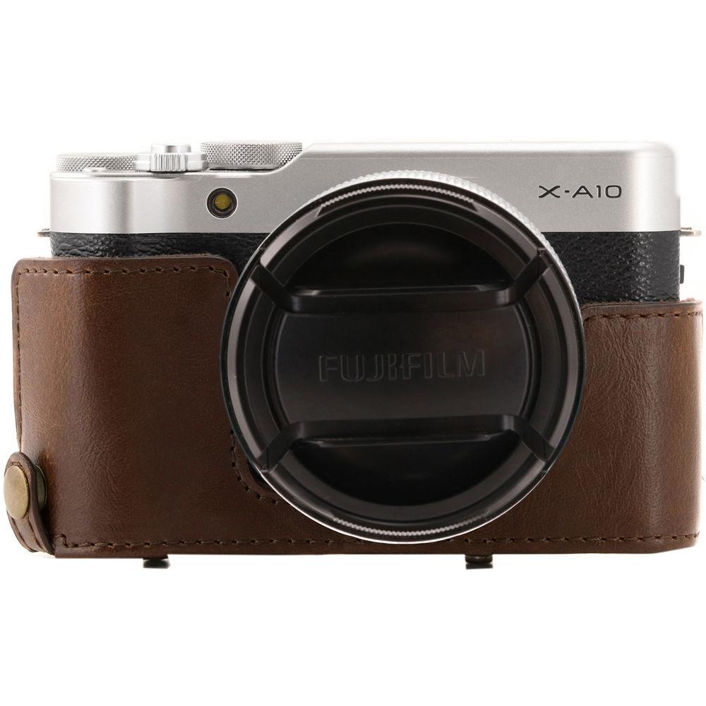 MegaGear Ever Ready PU Leather Case and Strap for Fujifilm X-A10