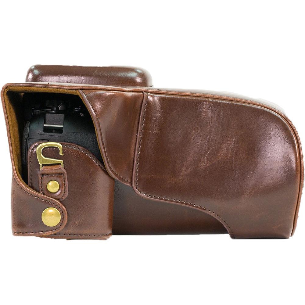 MegaGear Ever Ready PU Leather Case for Nikon D5600, D5500 and 18-140, 18-105mm Lens