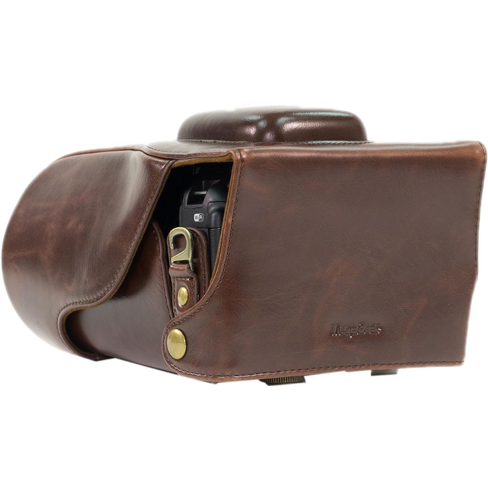 MegaGear Ever Ready PU Leather Case for Nikon D5600, D5500 and 18-140, 18-105mm Lens