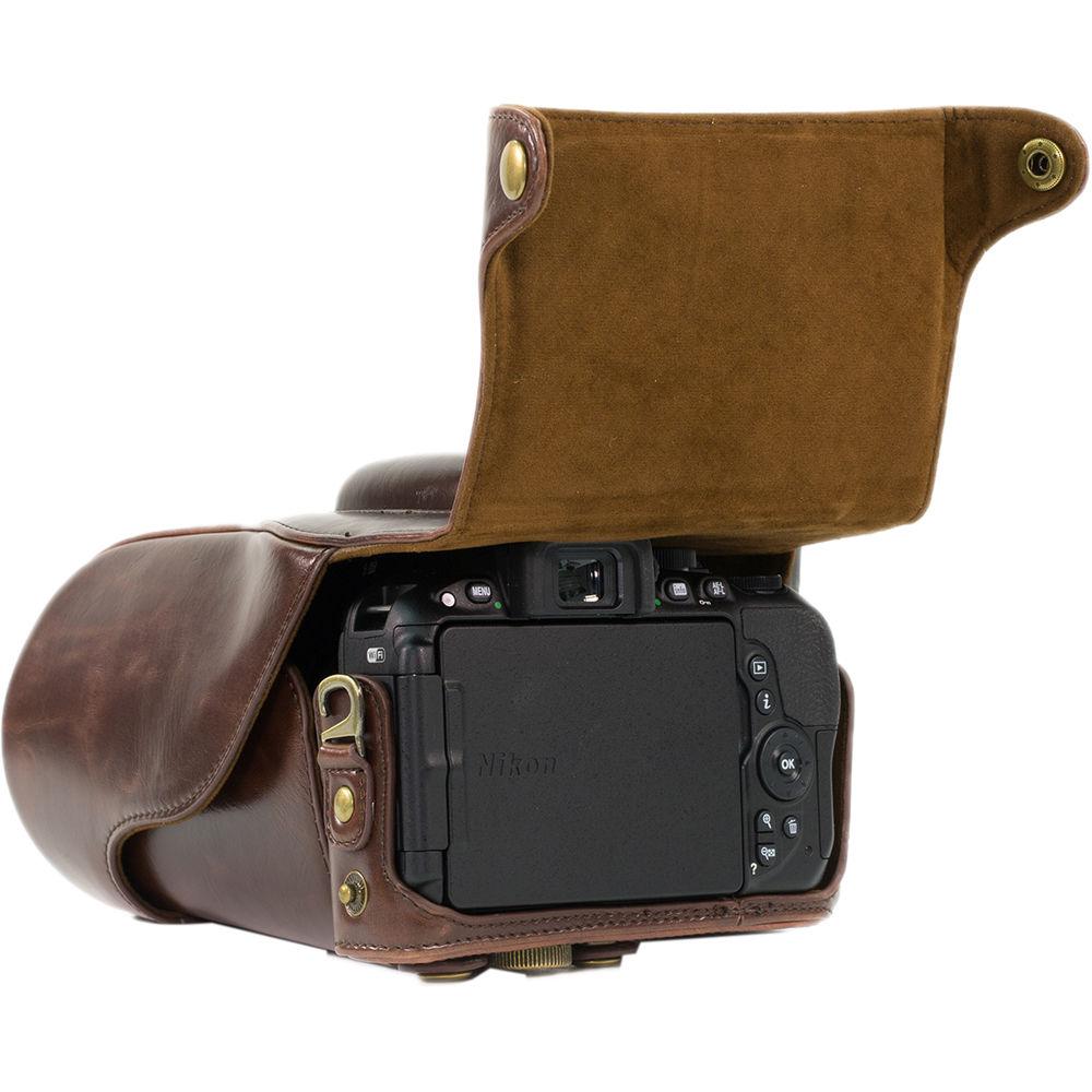 MegaGear Ever Ready PU Leather Case for Nikon D5600, D5500 and 18-140, 18-105mm Lens