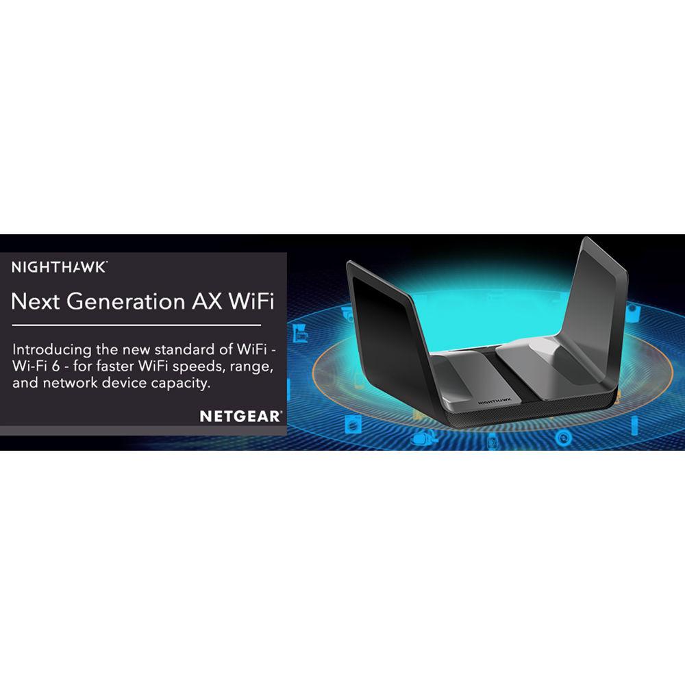 Netgear Nighthawk AX8 AX6000 Wi-Fi Router, Netgear, Nighthawk, AX8, AX6000, Wi-Fi, Router