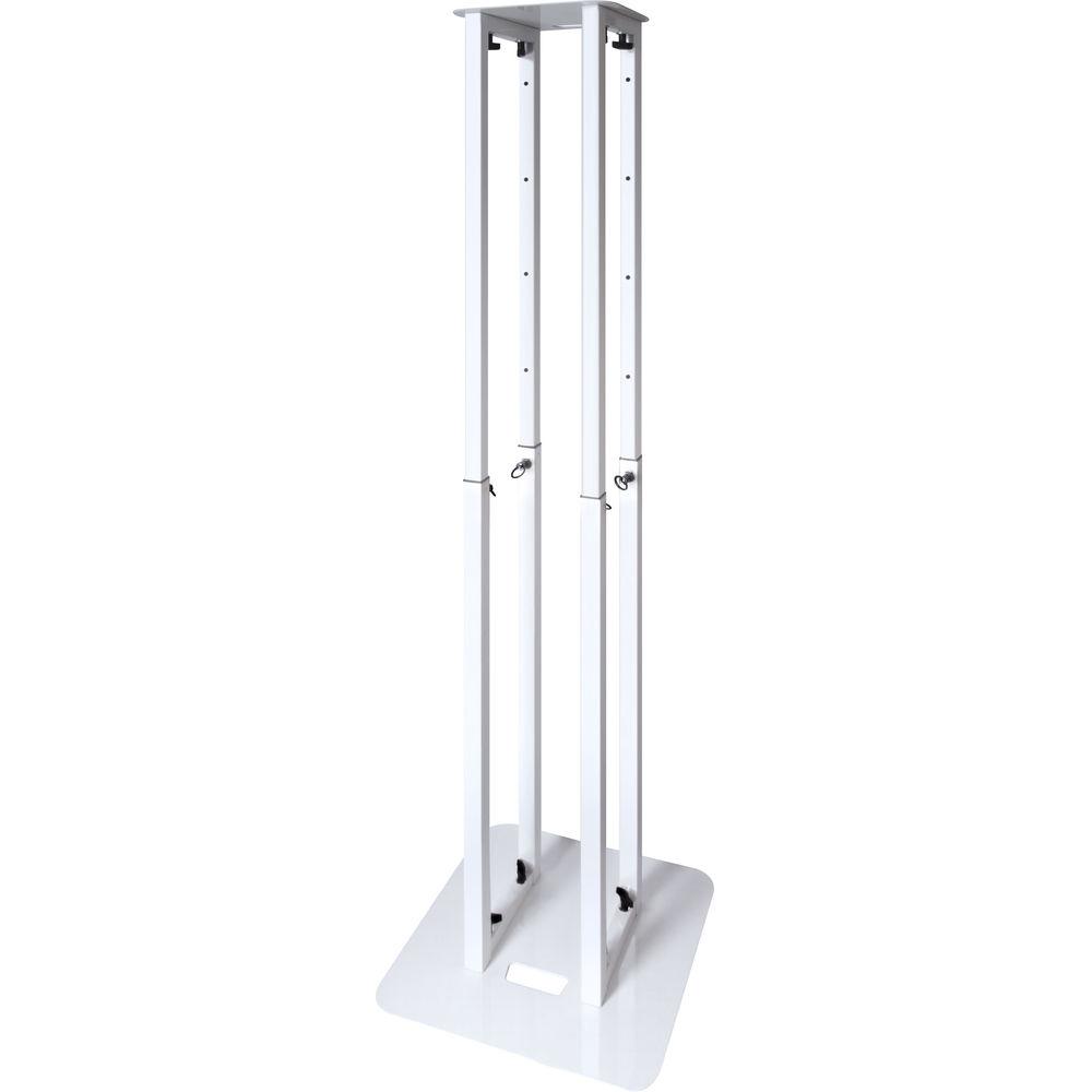Novopro PS1XXL Height-Adjustable Podium Stand with White & Black Scrims