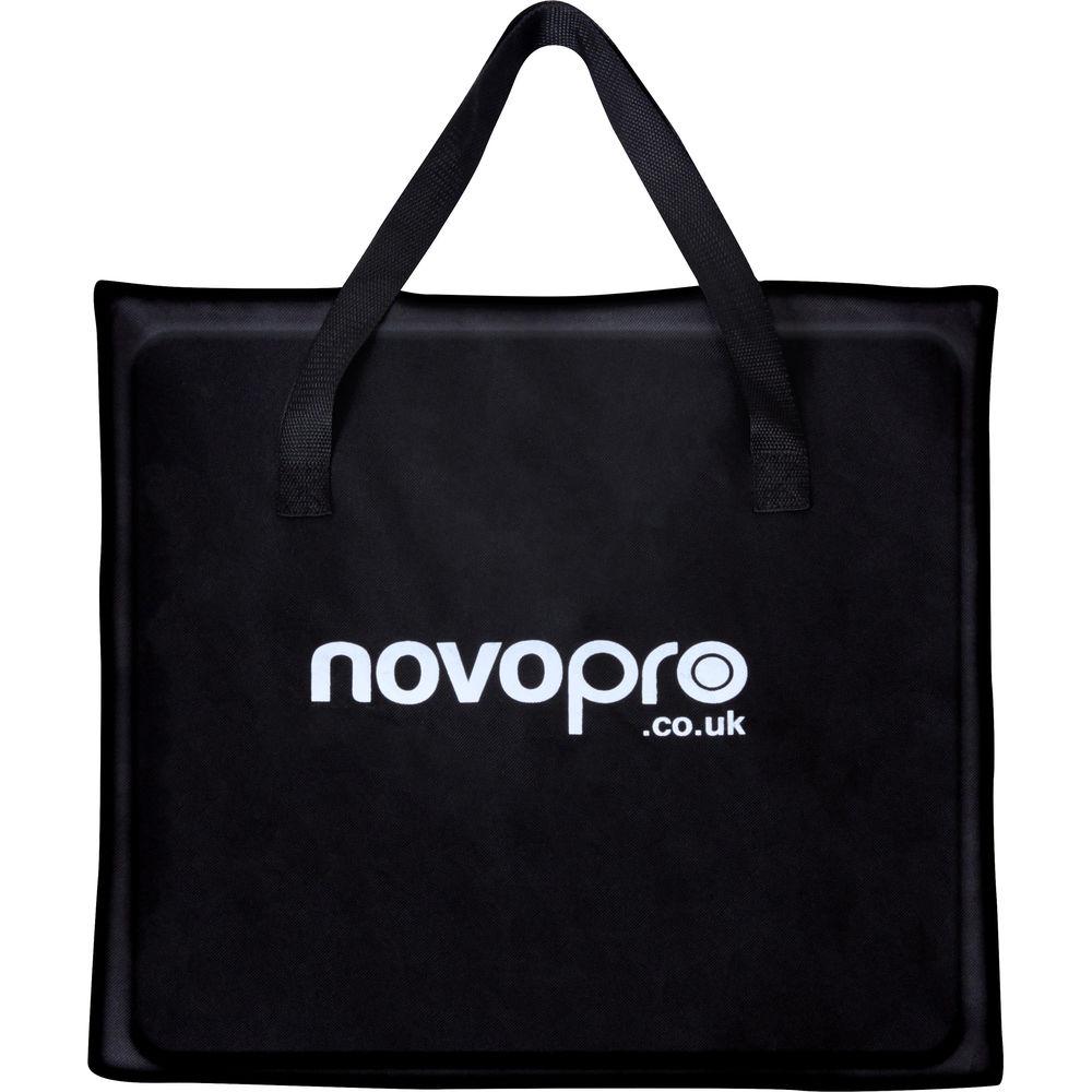 Novopro PS1XXL Height-Adjustable Podium Stand with White & Black Scrims