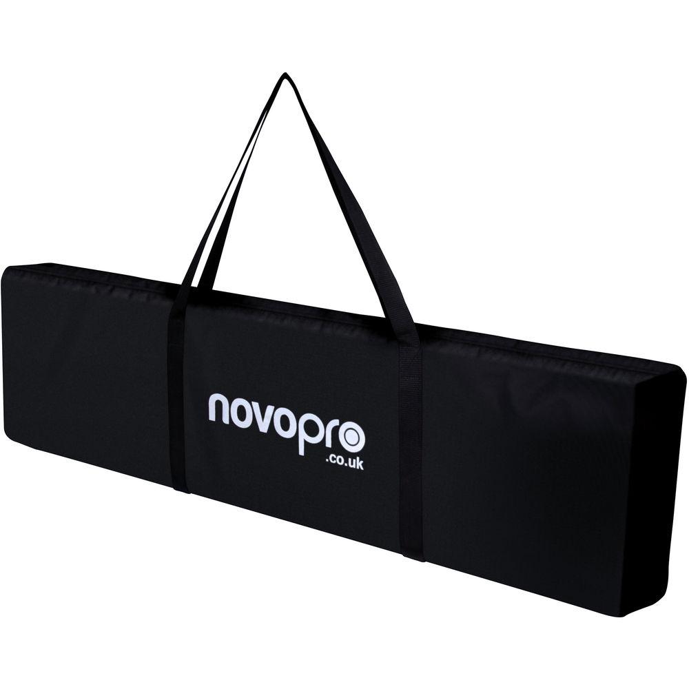 Novopro PS1XXL Height-Adjustable Podium Stand with White & Black Scrims