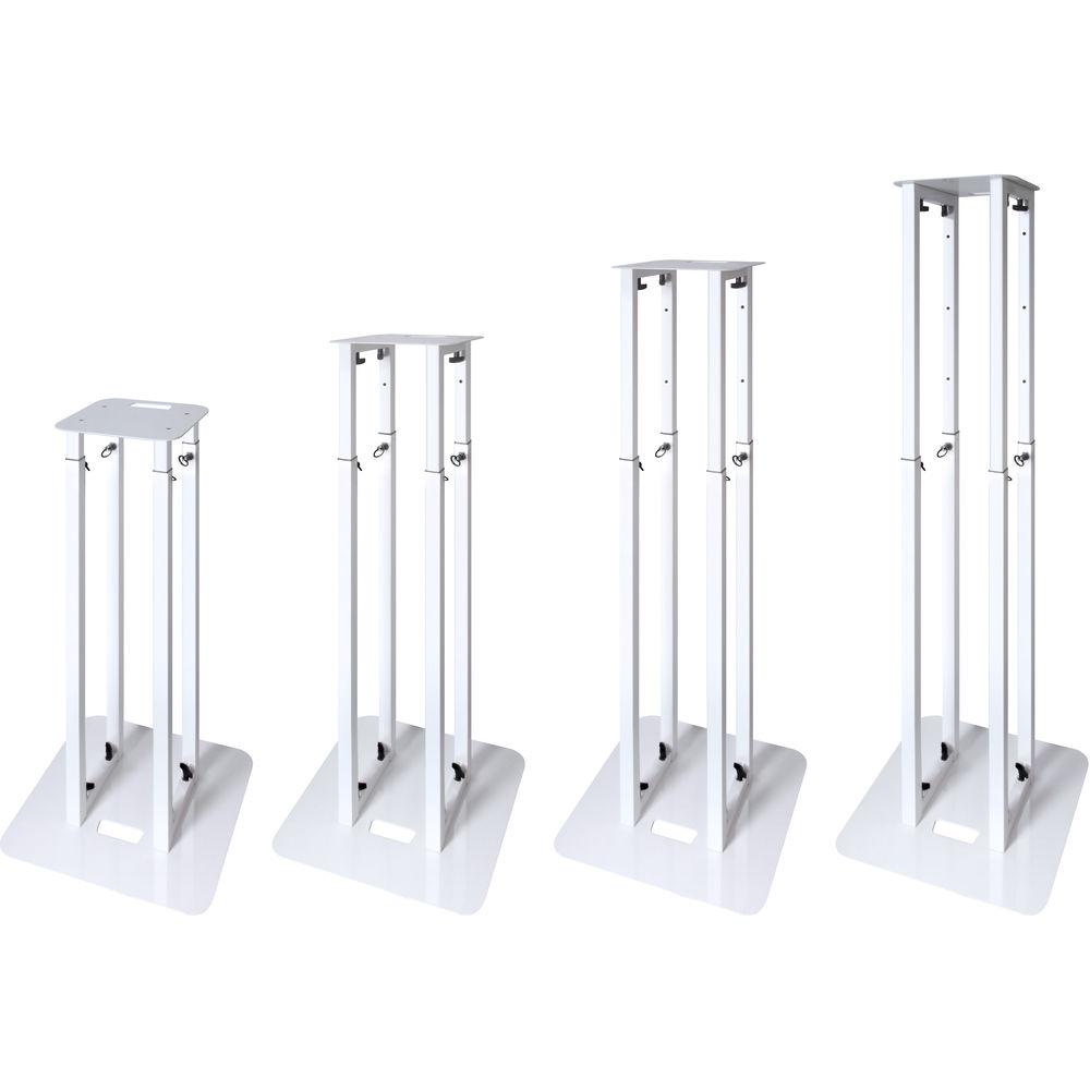 Novopro PS1XXL Height-Adjustable Podium Stand with White & Black Scrims