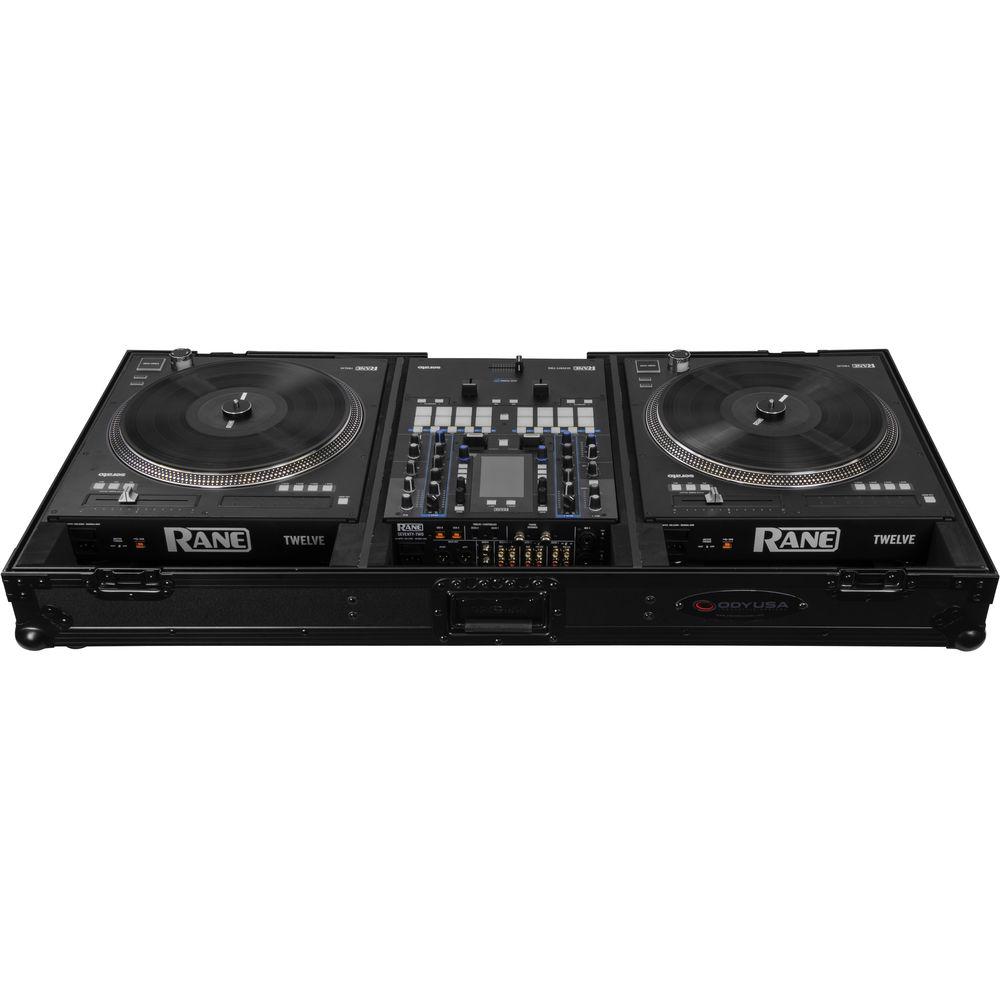 Odyssey Innovative Designs Black Label DJ Battle Coffin for Rane Seventy-Two Mixer and Two Rane Twelve Controllers