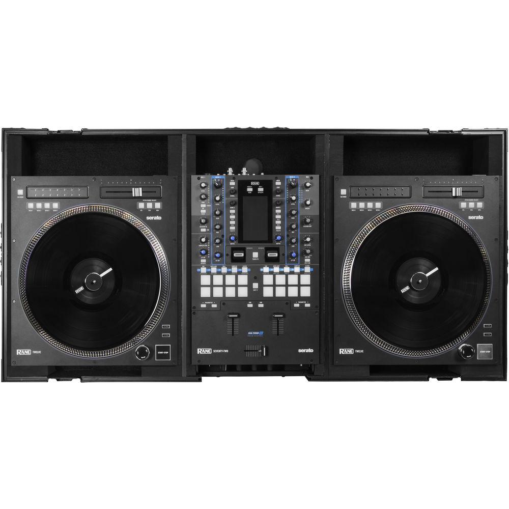 Odyssey Innovative Designs Black Label DJ Battle Coffin for Rane Seventy-Two Mixer and Two Rane Twelve Controllers