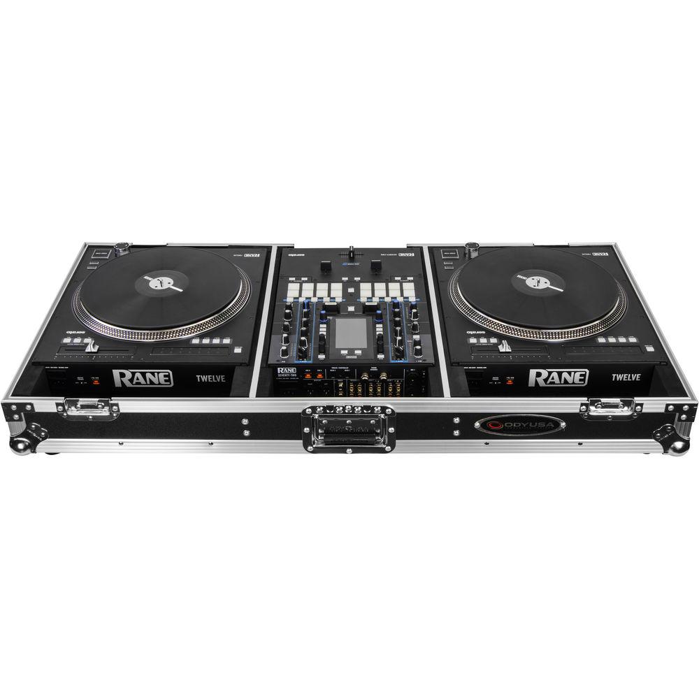 Odyssey Innovative Designs Flight Zone DJ Battle Coffin for Rane Seventy-Two Mixer and Two Rane Twelve Controllers
