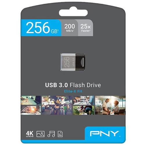 PNY Technologies 256GB Elite-X Fit USB 3.0 Flash Drive