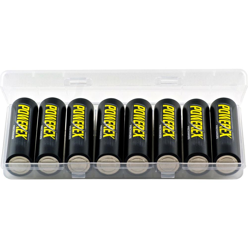 Powerex Smart Charger with Rechargeable AA NiMH Batteries