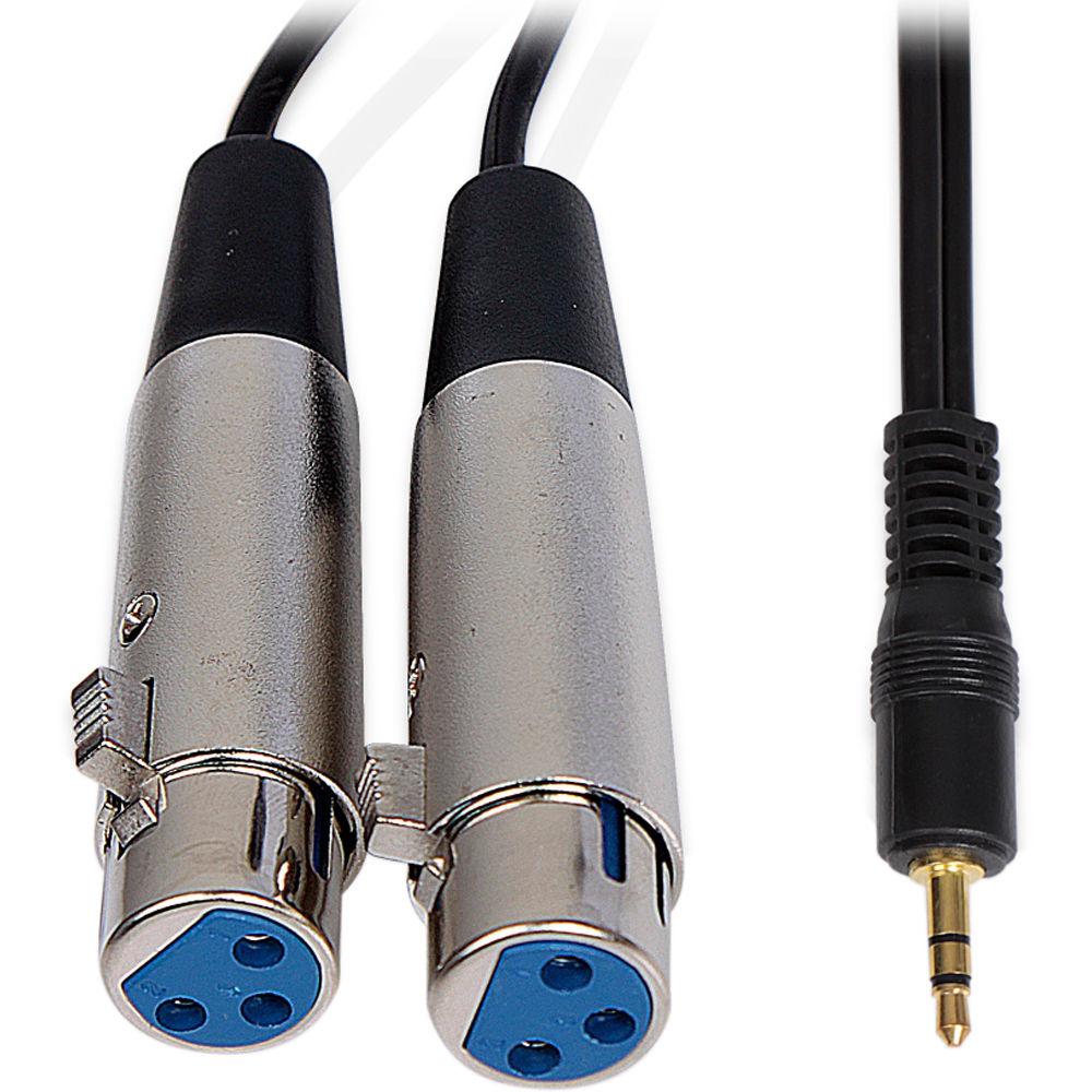 Pyle Pro 3.5mm Male to Dual XLR Female Cable