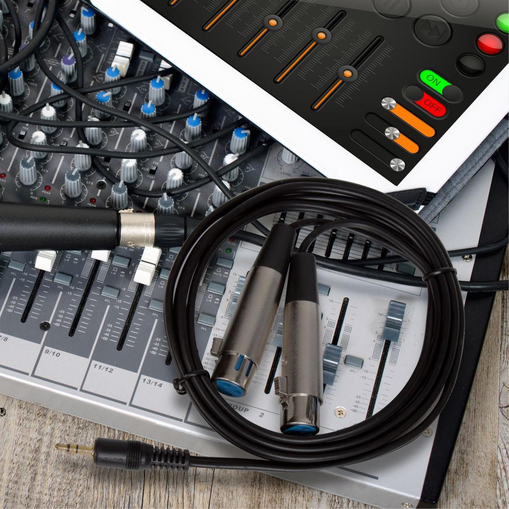 Pyle Pro 3.5mm Male to Dual XLR Female Cable