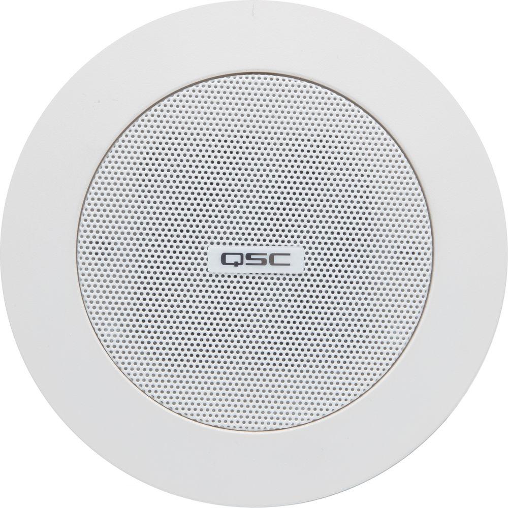 QSC 2.75" Small Format Ceiling Satellite Loudspeaker with C-Ring White