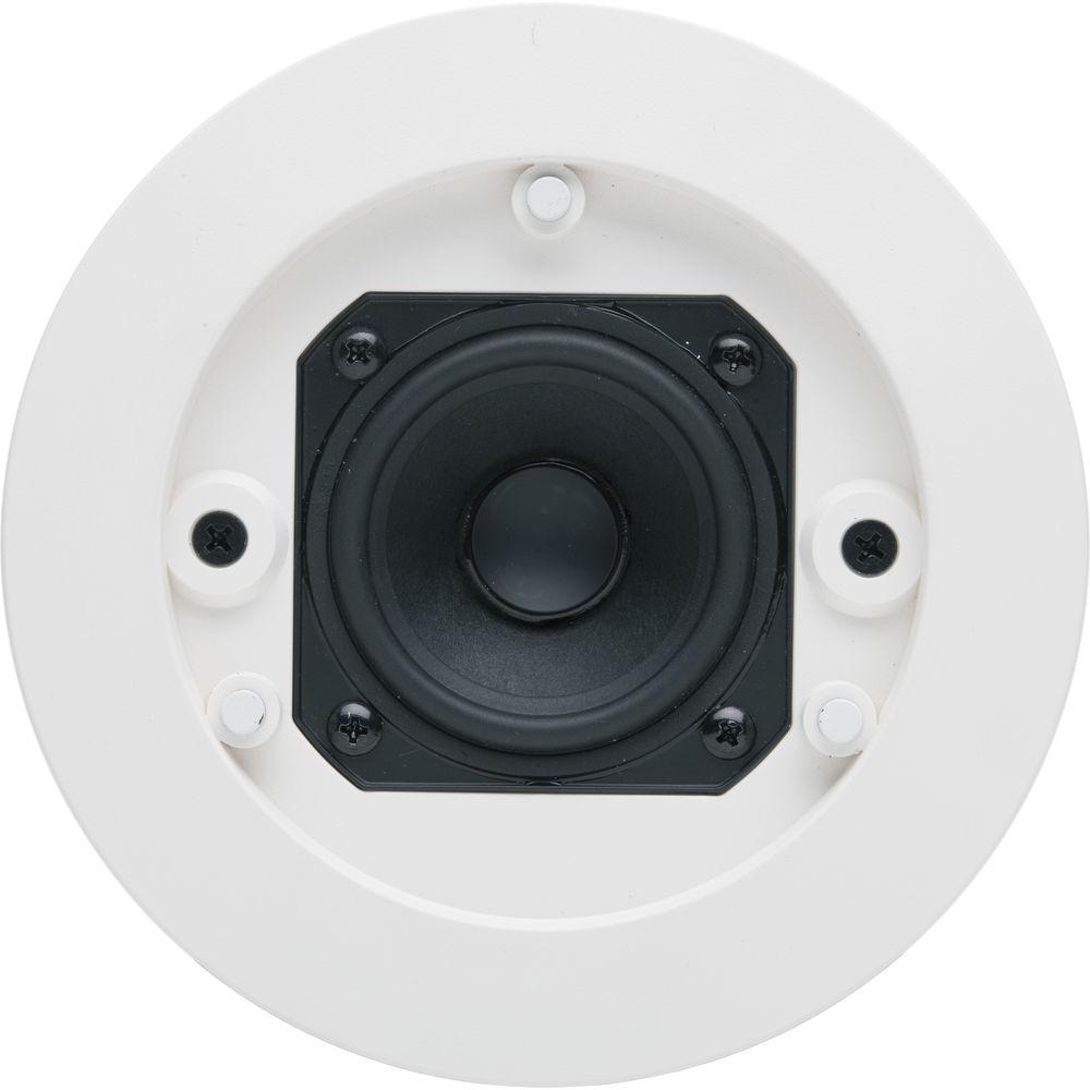 QSC 2.75" Small Format Ceiling Satellite Loudspeaker with C-Ring White