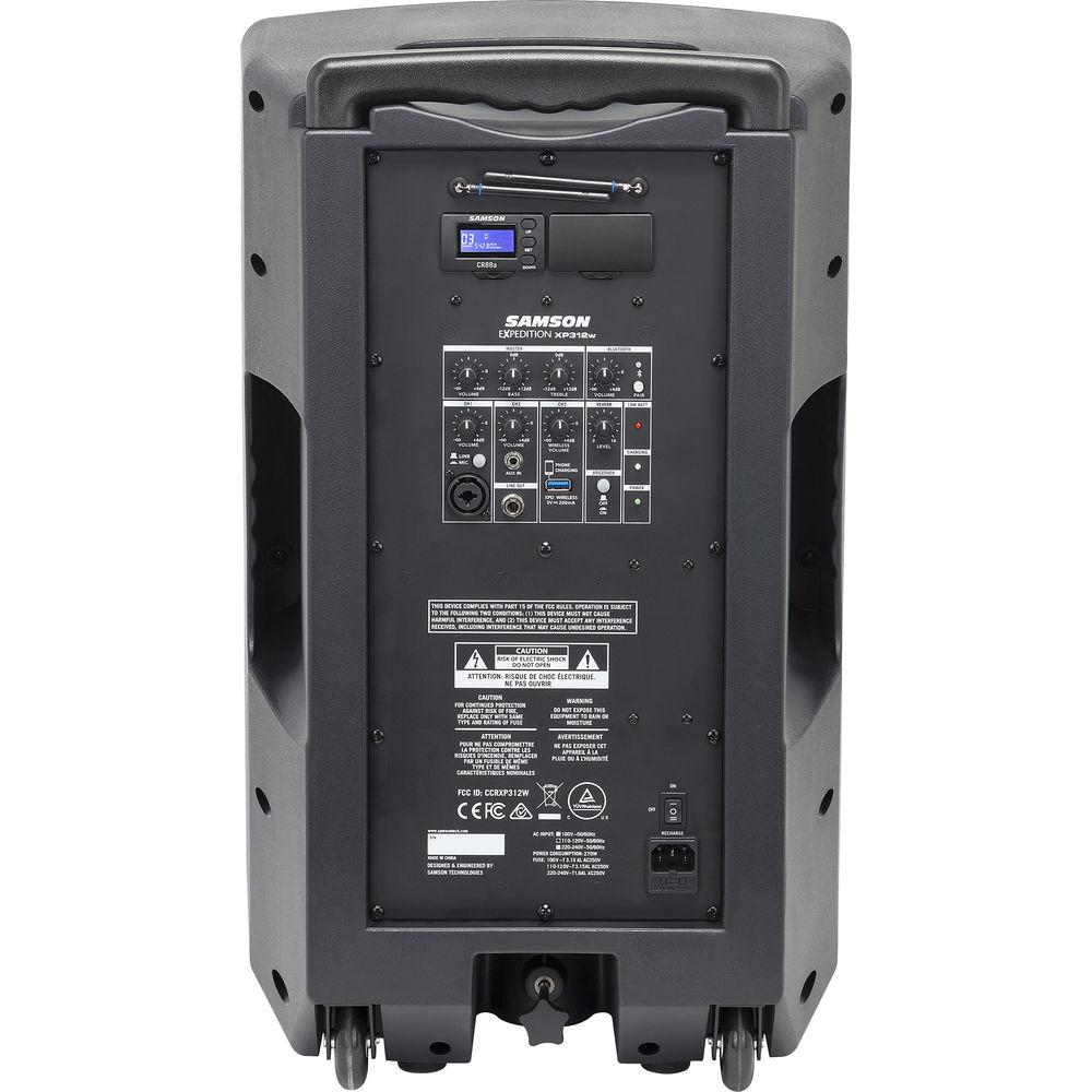 Samson XP312w-K Expedition Rechargeable Portable PA
