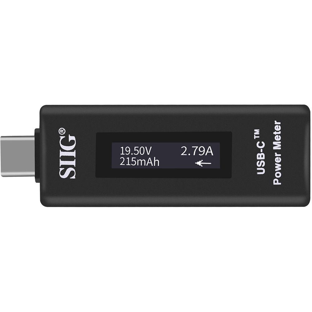 SIIG USB Type-C Power Meter Tester with Digital Indicator