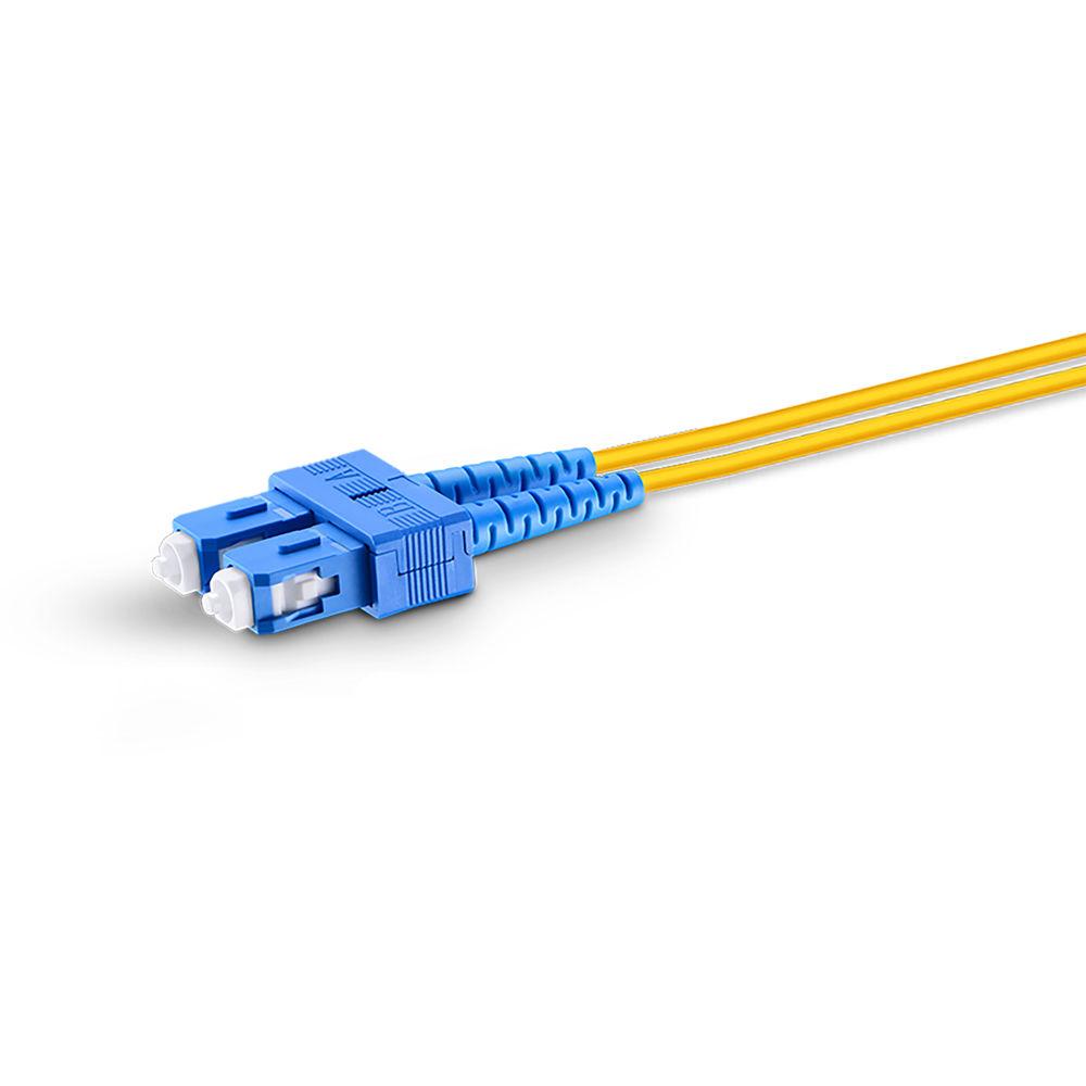 TechLogix Networx OS2 2.0mm Duplex Single-Mode Economy Premade Cable with LC to SC Connectors, TechLogix, Networx, OS2, 2.0mm, Duplex, Single-Mode, Economy, Premade, Cable, with, LC, to, SC, Connectors