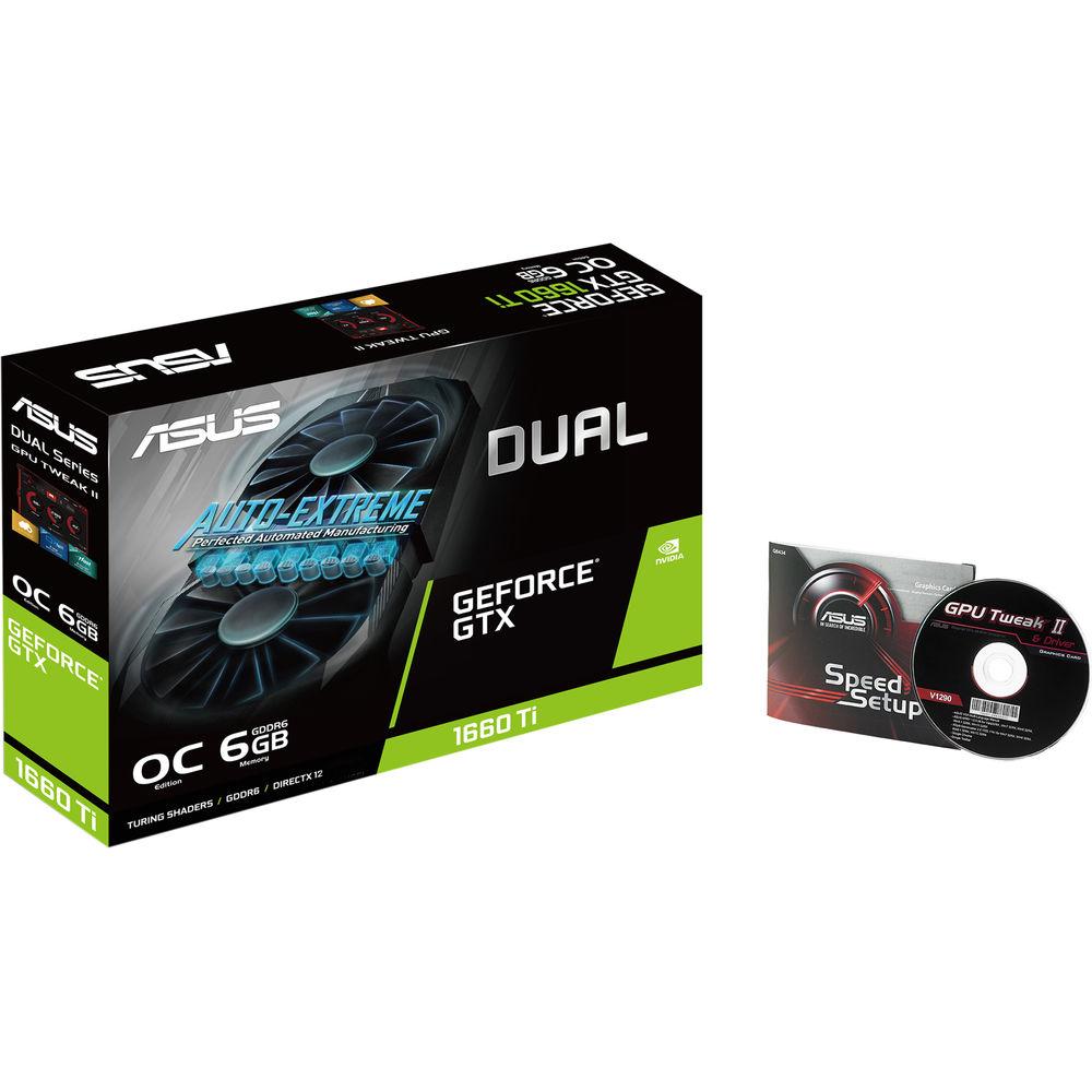 ASUS Dual GeForce GTX 1660 Ti OC Edition Graphics Card