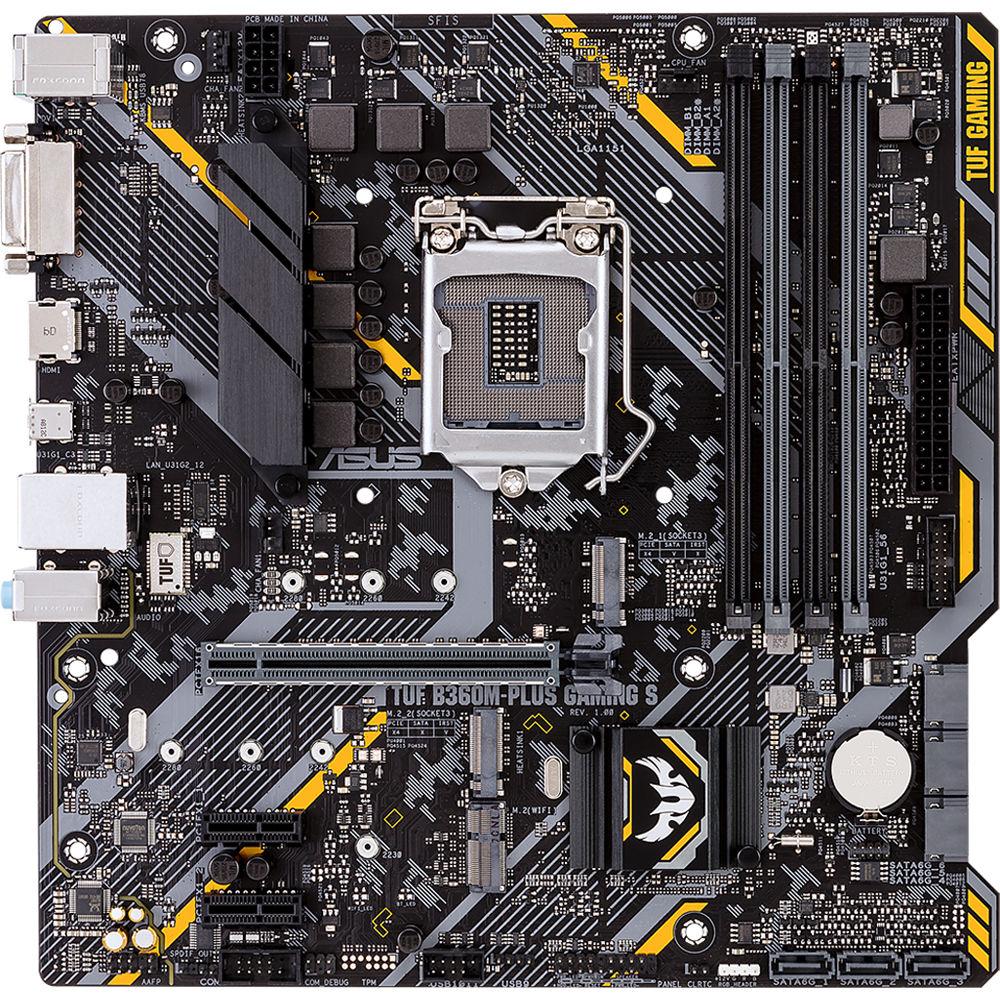ASUS TUF B360M-Plus Gaming S LGA 1151 Micro-ATX Motherboard