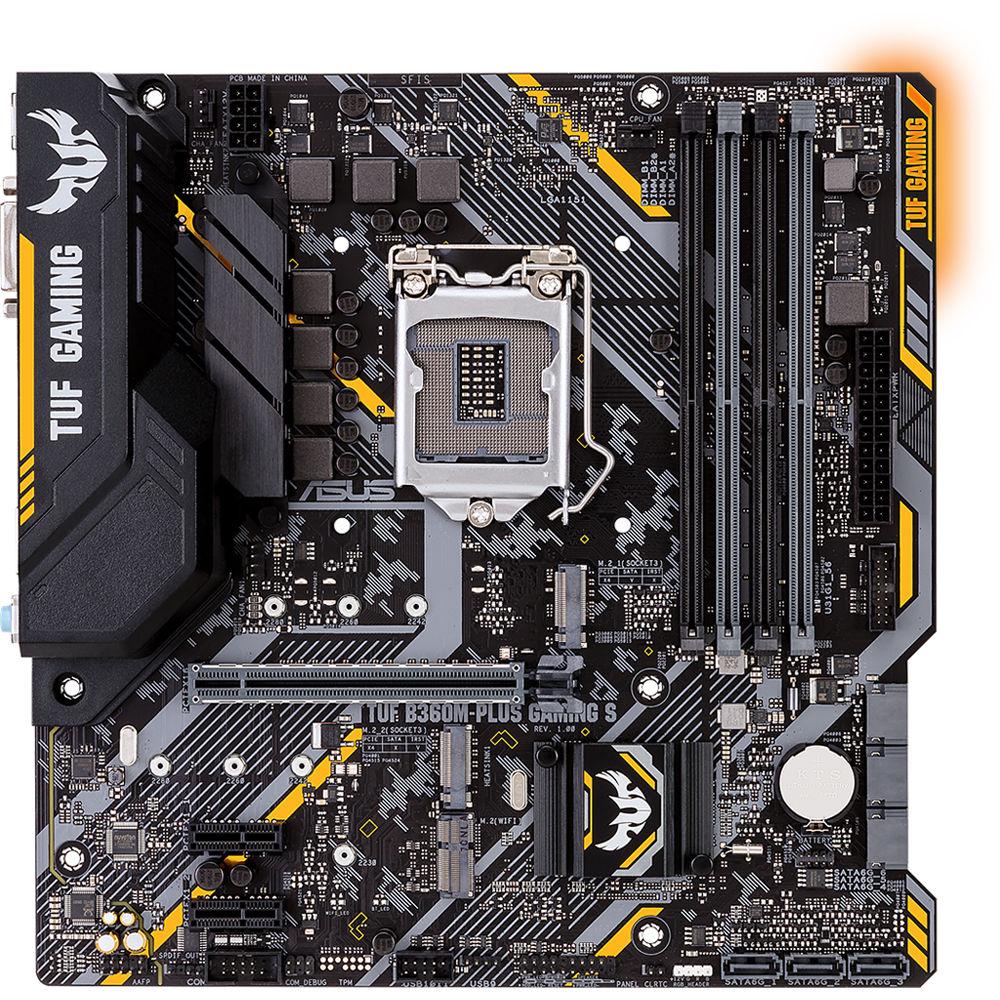 ASUS TUF B360M-Plus Gaming S LGA 1151 Micro-ATX Motherboard