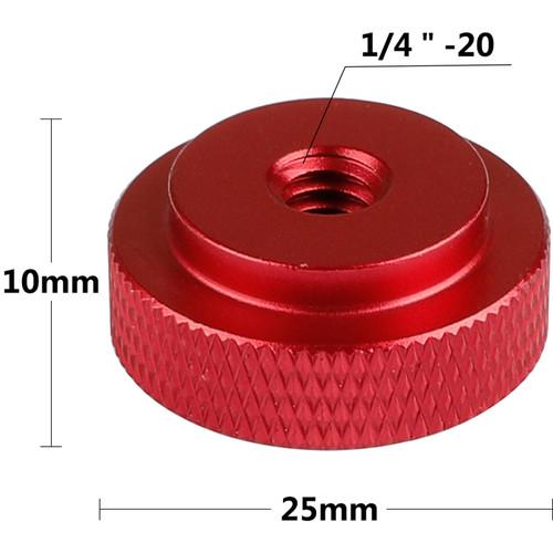 CAMVATE 1 4"-20 Female Thumb Wheel Lock Nut Adapter