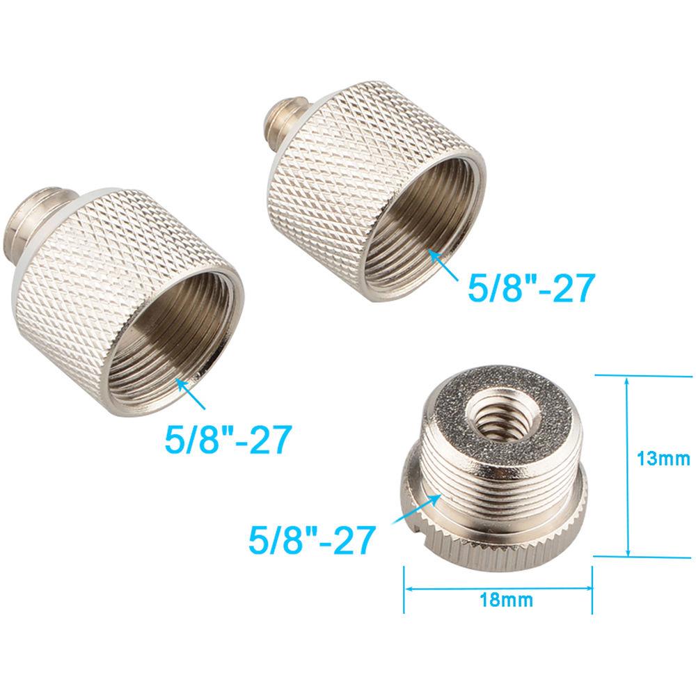 CAMVATE 1 4"-20 To 5 8"-27 , 5 8"-27 To 1 4"-20 And 5 8"-27 To 3 8"-16 Screw Adapter