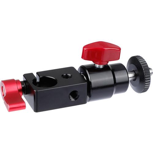CAMVATE 15mm Rod Clamp With Mini Ball Head Mount