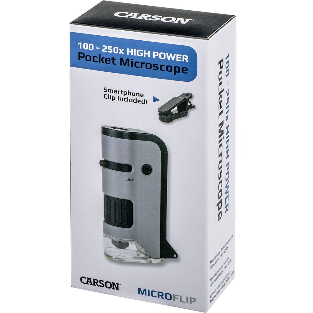 Carson MicroFlip MP-250 Pocket Microscope