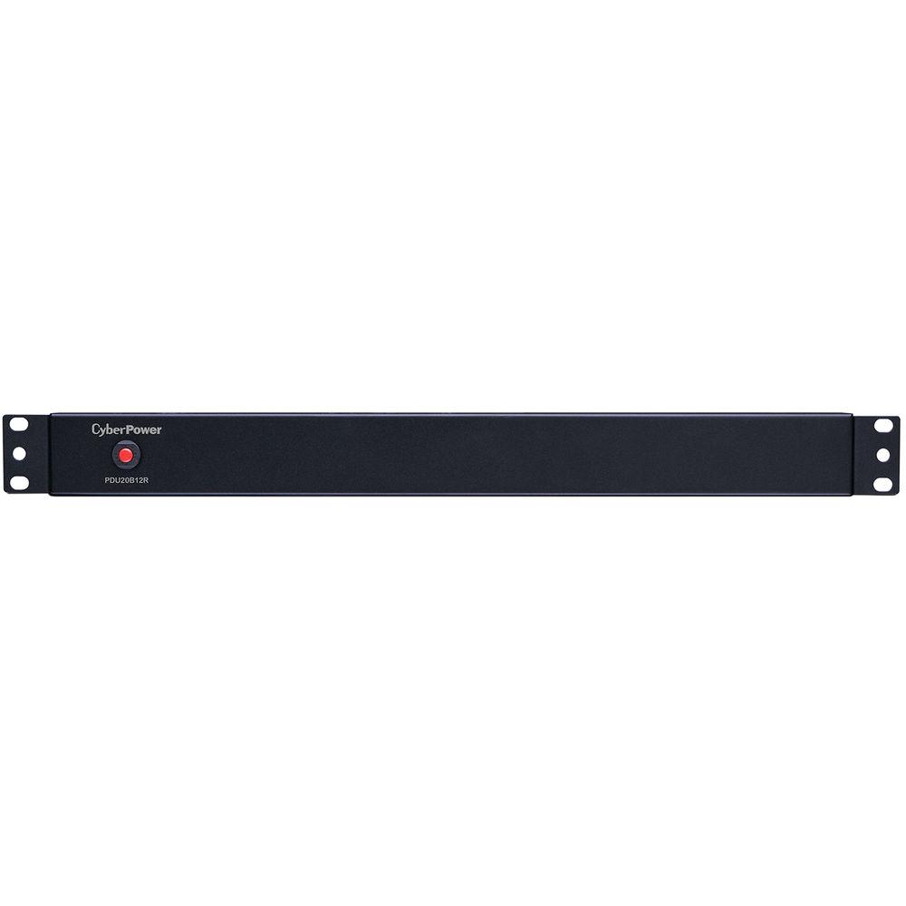 CyberPower PDU 16A 100-125 50 60Hz Nema 5-20P Plug, 12-Out 5-20R, Rackmount 1U,15