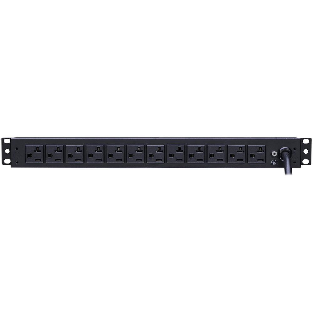 CyberPower PDU 16A 100-125 50 60Hz Nema 5-20P Plug,14-Out 5-20R, Rackmount 1U,15
