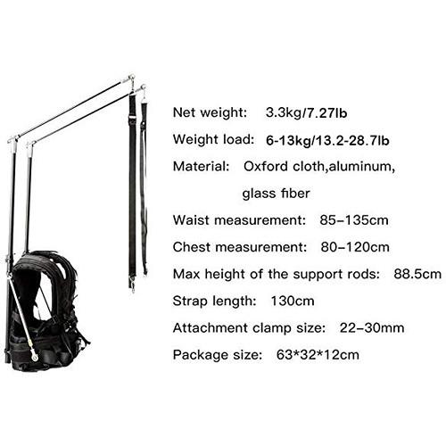 DigitalFoto Solution Limited 13.2-28.7 lb Weight Load Gimbal Supporting Vest for DJI Ronin, Freefly Movi, Zhiyun Feiyu Series