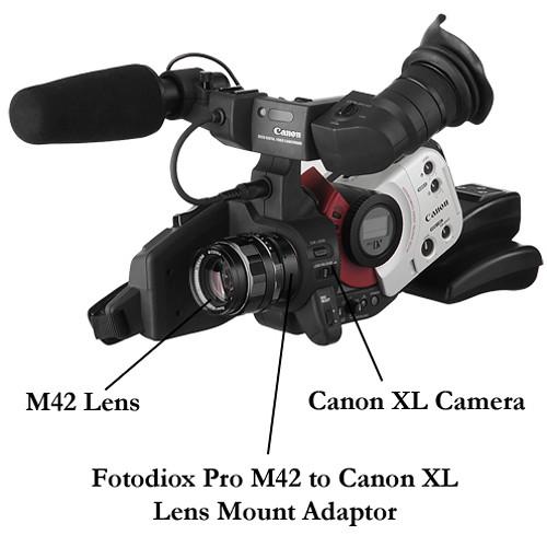 FotodioX Pro Lens Mount Adapter M42 Screw Mount SLR Lens to Canon XL Mount Video Camera