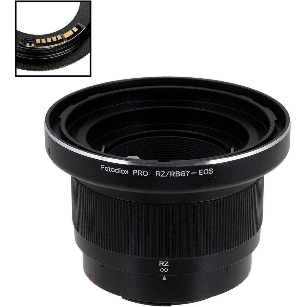 FotodioX Pro Lens Mount Adapter with Generation v10 Focus Confirmation Chip for Mamiya RB67 or RZ67-Mount Lens to Canon EF or EF-S Mount Camera