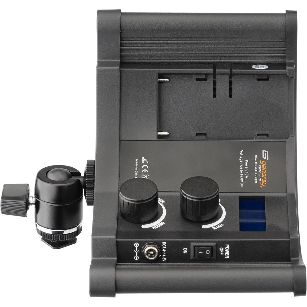 Genaray 10" Curved Super-Wide Bi-Color SMD LED On-Camera Light