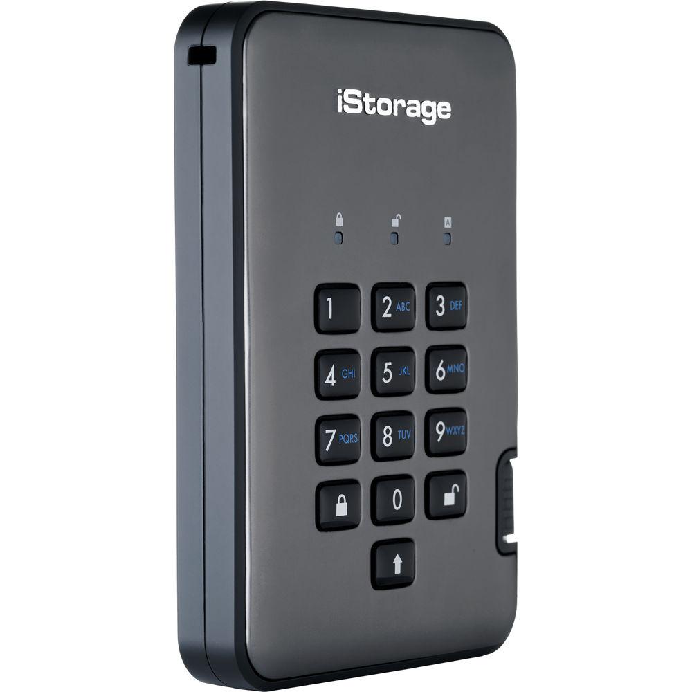 Istorage 256GB diskAshur PRO2 USB 3.1 Encrypted Portable SSD, Istorage, 256GB, diskAshur, PRO2, USB, 3.1, Encrypted, Portable, SSD