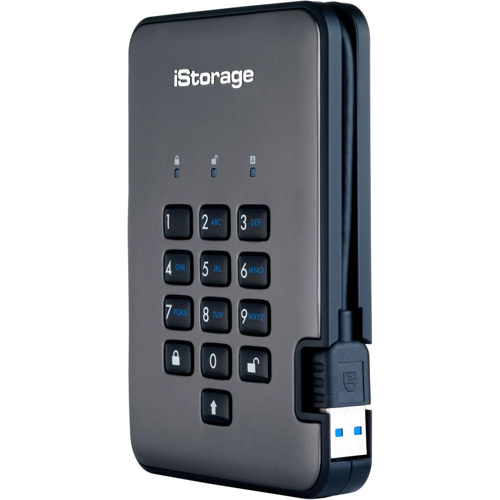 Istorage 256GB diskAshur PRO2 USB 3.1 Encrypted Portable SSD