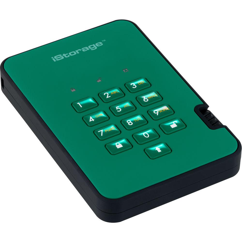 Istorage 2TB diskAshur2 USB 3.1 Encrypted Portable SSD, Istorage, 2TB, diskAshur2, USB, 3.1, Encrypted, Portable, SSD