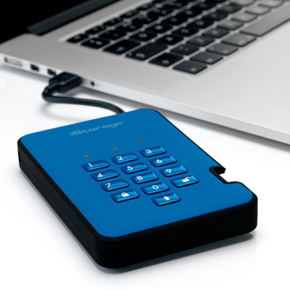 Istorage 5TB diskAshur2 USB 3.1 Encrypted Portable HDD, Istorage, 5TB, diskAshur2, USB, 3.1, Encrypted, Portable, HDD