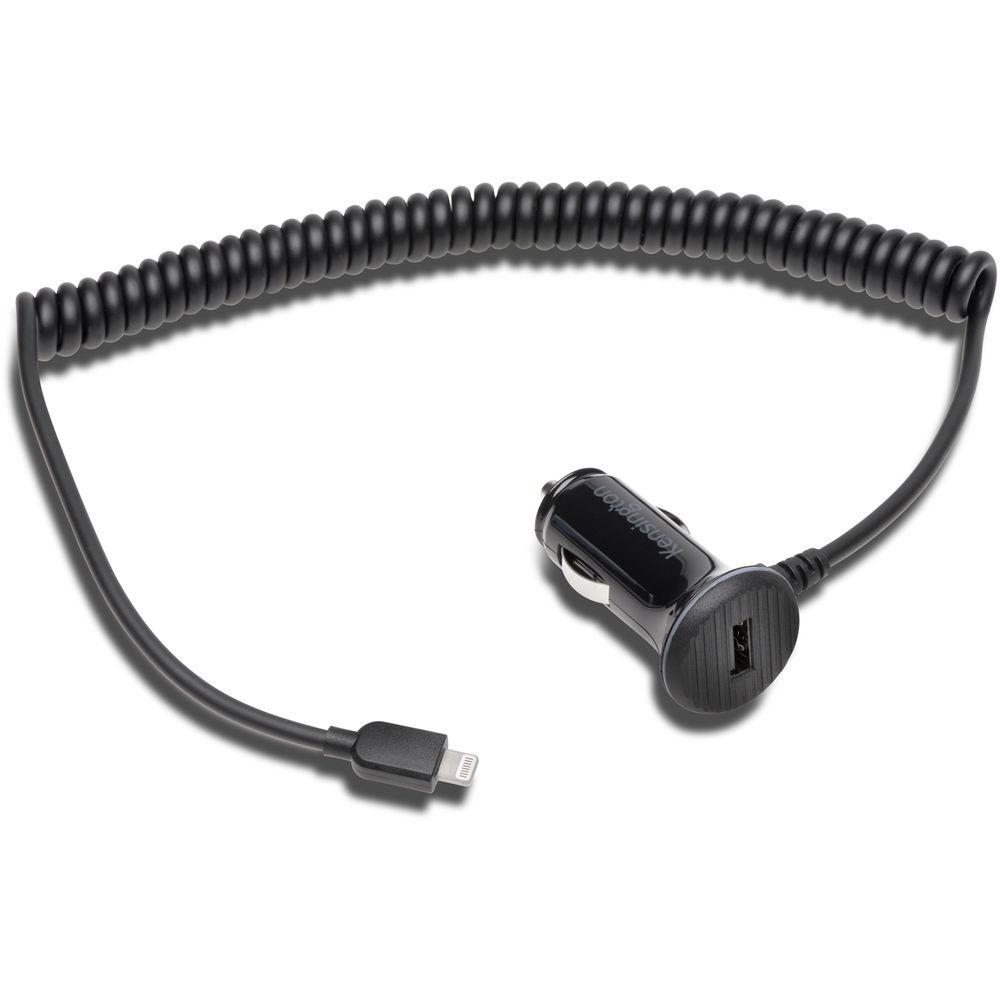 Kensington PowerBolt 3.4A Dual Fast Charge Car Charger with Lightning Cable