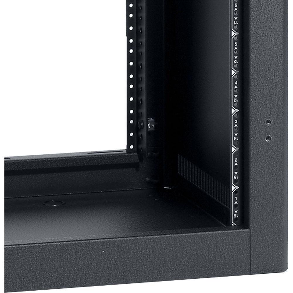 Lowell Manufacturing Rack-Desktop-14U, 18" Deep, Front Rear Rails
