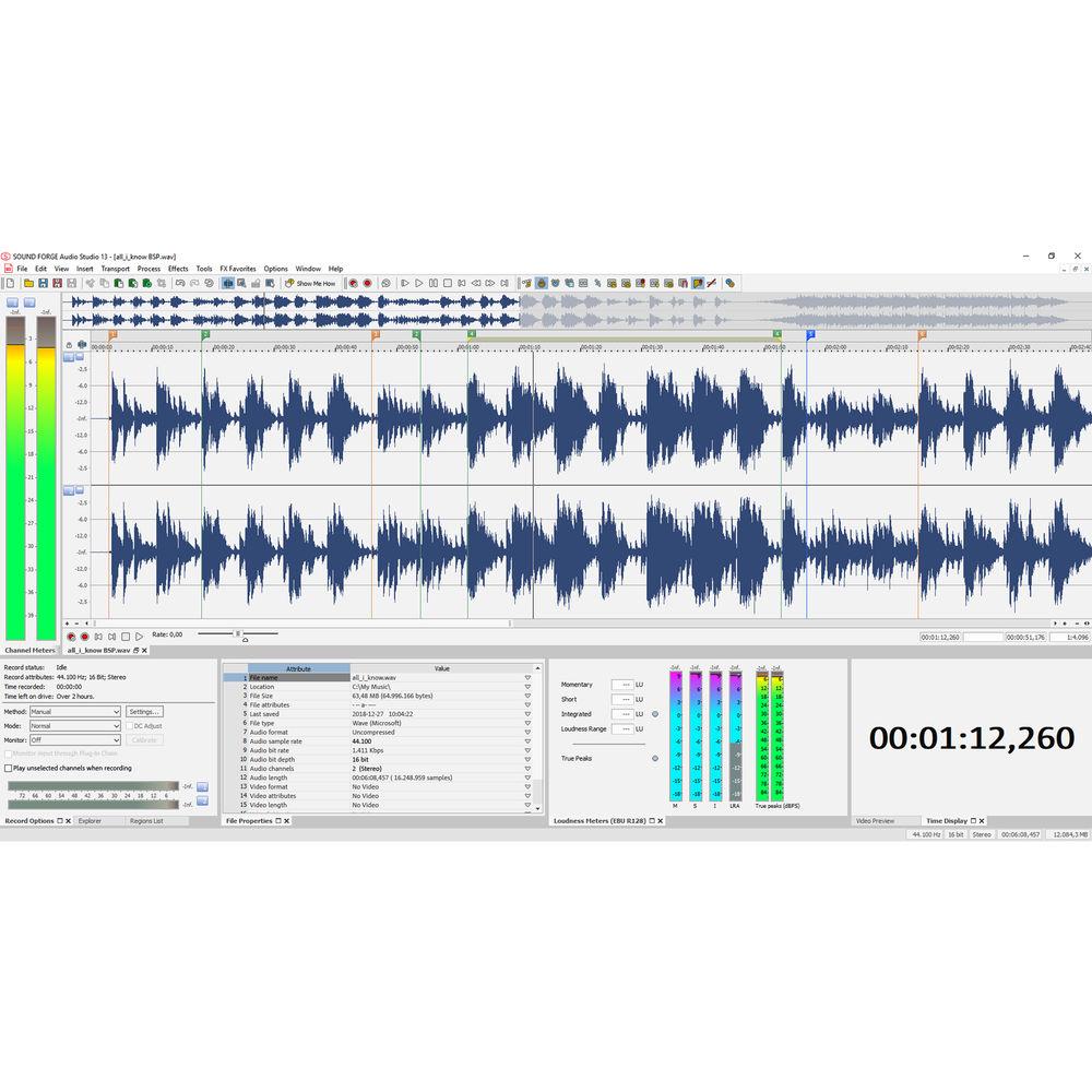 MAGIX Entertainment SOUND FORGE Audio Studio 13 - Audio Editing Software