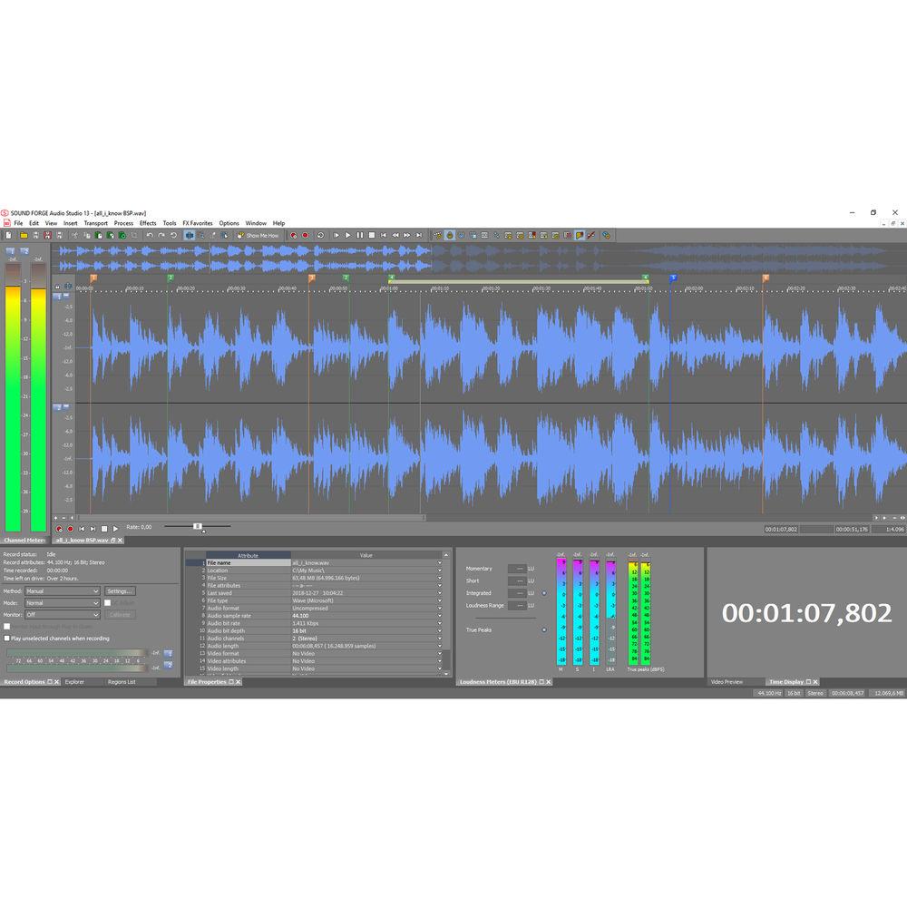 MAGIX Entertainment SOUND FORGE Audio Studio 13 - Audio Editing Software
