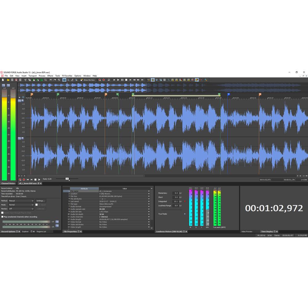 MAGIX Entertainment SOUND FORGE Audio Studio 13 - Audio Editing Software