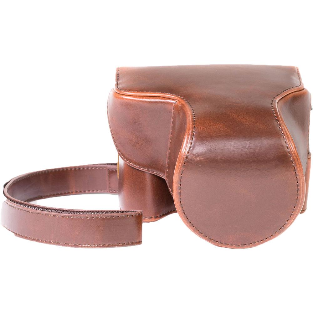 MegaGear Ever Ready PU Leather Camera Case with Strap for Canon PowerShot G3 X