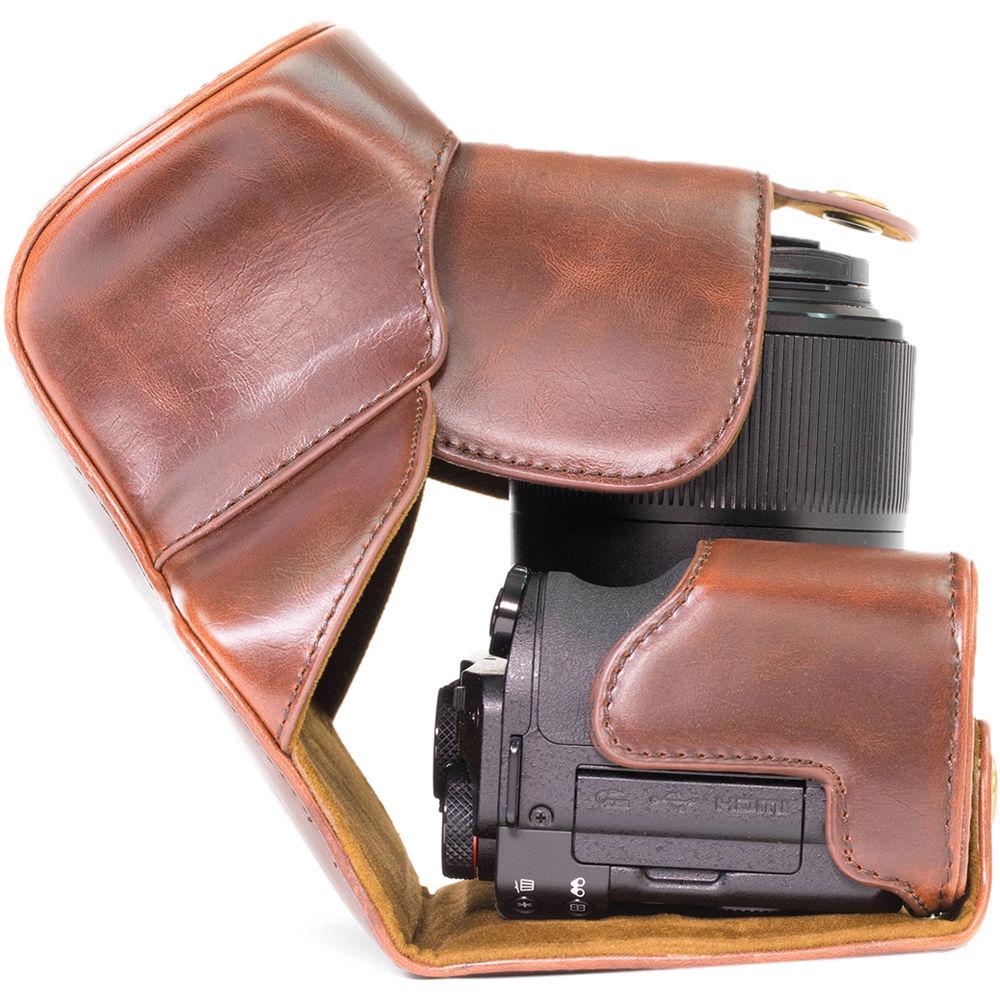 MegaGear Ever Ready PU Leather Camera Case with Strap for Canon PowerShot G3 X